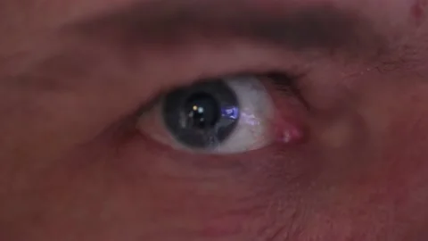 Close up Eye Blinking 25fps Video stock 220350629