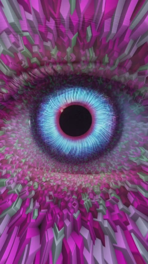 CLose up of eye with digital interface in the back concept of modern virtua.. Video stock 306549770