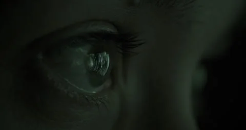 Close Up Eye Light Stock Footage 261112581