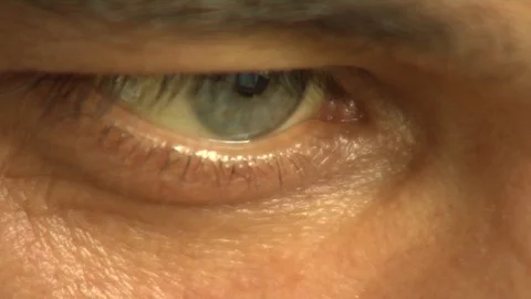 Close-up eye looking into the computer. Video stock 104181426