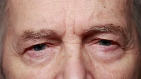 Close Up Of Eyes Of An Elderly Man. Stock Footage 147402864