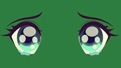 A close up of the eyes pony green screen and creative style backgrounds Stock Footage 335696992