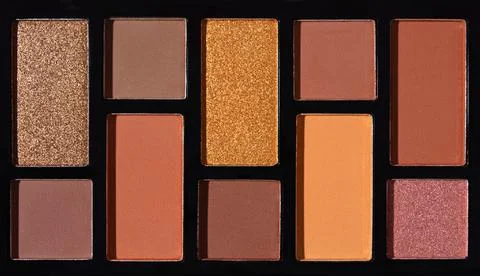 Close-up of an eyeshadow palette Stock Illustration