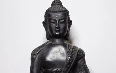 Close up Face of Buddha, sculpture Stock Photos
