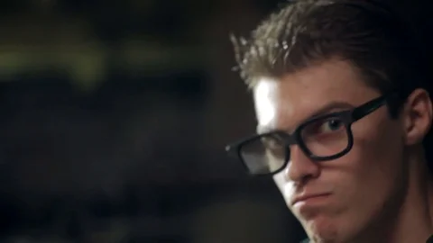 Close-up face of smiling man Stock Footage 71537865