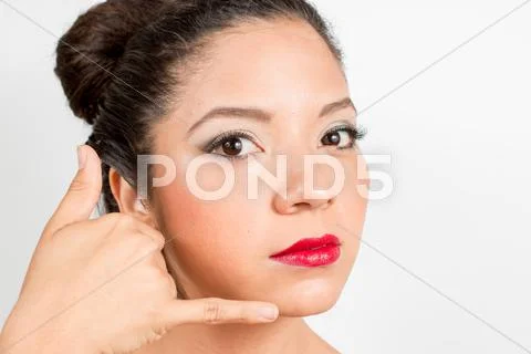 Close up Face Woman Stock Photos