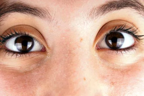 Close up of the face of a young lady Stock Photos