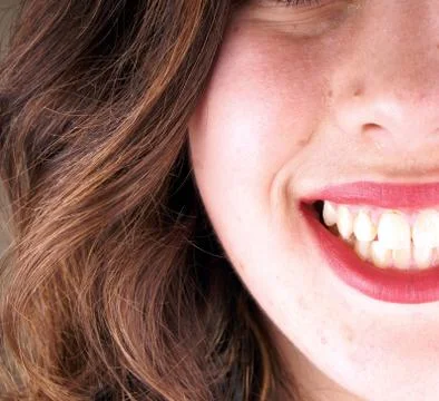 Close up of the face of a young lady Stock Photos