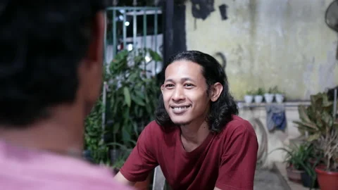 Close Up Faces Two Handsome Men In Discussion People Talking Stock Footage 168843912