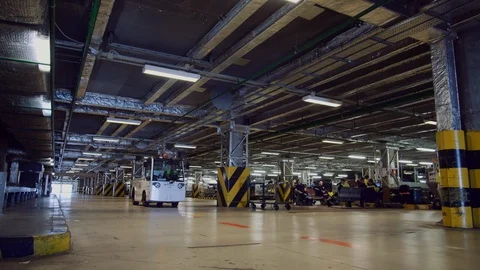 Close up of a factory transportation process. Stock Footage 109149830