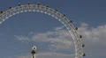 Close Up Famous Landmark London Eye Capsule Iconic Entertainment UK Blue Sky Day HD Footage