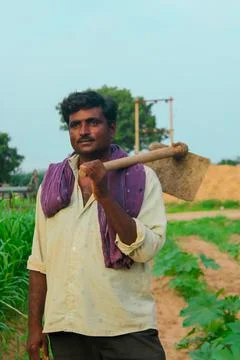 Close up of farmer upper view with selective focus, Stock Photos