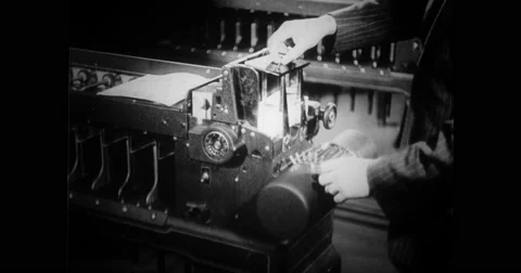 Close-up of FBI agent performing coding process Stock Footage