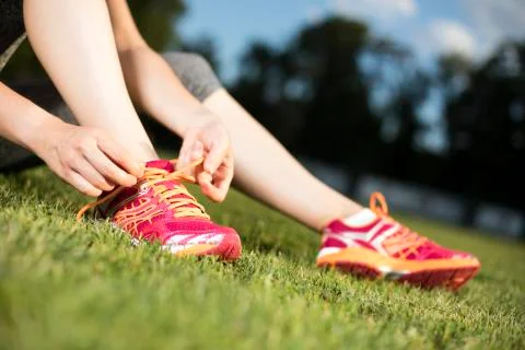 Close up of feet of a runner, training concept Free Stock Photos