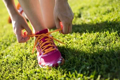 Close up of feet of a runner, training concept Free Stock Photos