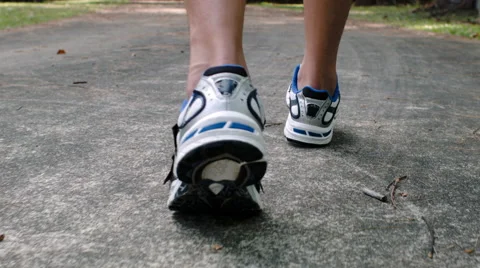 Close up of feet running exercising Stock Footage 53082206