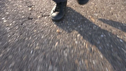 Close up of feet running 스톡 동영상 99470203