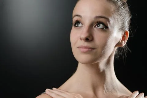 Close up of a female ballet dancer Stock Photos