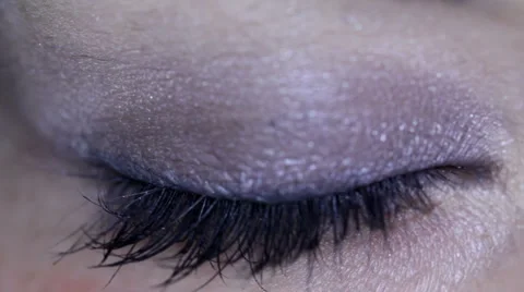 Close up of female eye with makeup 스톡 동영상 1059880