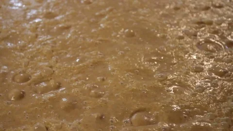 Close up of fermentation bubbles Stock Footage 70113220