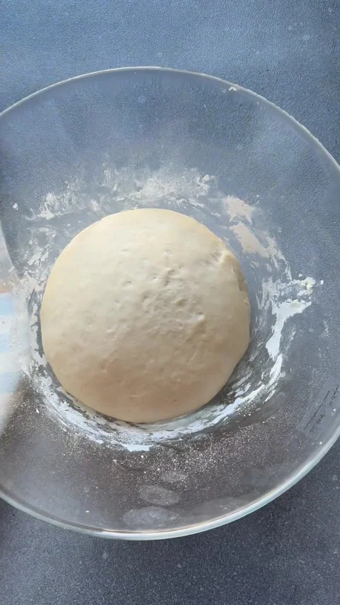 Close-up fermented doughs, homemade. Stock Footage 255864111
