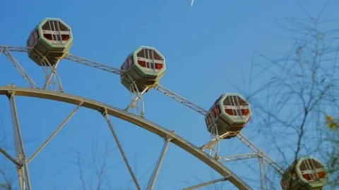 Close Up of a Ferris Wheel Carousel Stock Footage 88454986