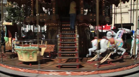 Close up of Ferris Wheel Stock Footage 38214008