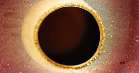 Close-Up Of Film Burned In The Fire Stock Footage 206175846