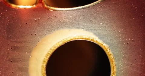 Close-Up Of Film Burned In The Fire Stock Footage 206178100