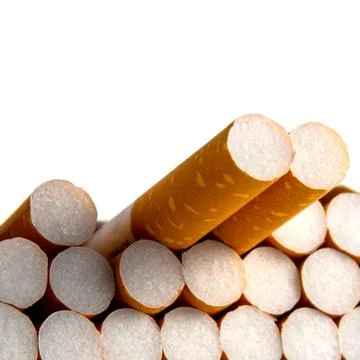 Close-up of filter cigarette Foto stock