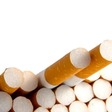 Close-up of filter cigarette Foto stock