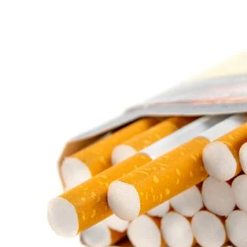 Close-up of filter cigarette Stock Photos