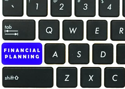 Close up financial planning concept Stock Photos