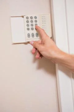 Close up of finger and security Photos