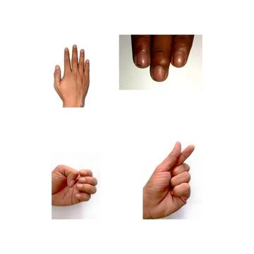 A close up of a finger Stock Photos