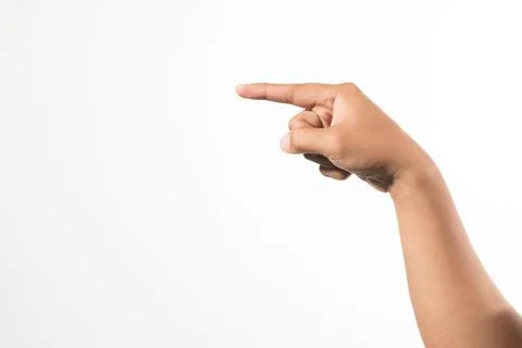 Close up finger pushing the button Stock Photos