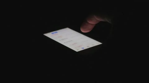 Close-up of a finger scrolling through the phone book. Stock Footage 143392352