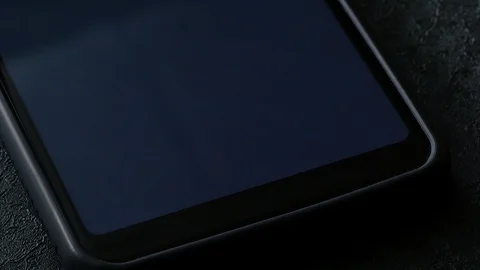 Close up of finger touch on the answer call button on the smartphone screen Stock Footage 123891351