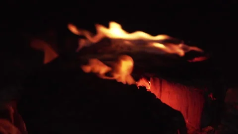 Close-up fire and flame bonfire smoke smoke Stock Footage 186925874