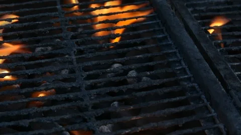 Close up fire of BBQ coal in mangal 動画素材 110657411