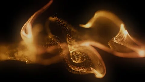 A close up of a fire on a black background Stock Footage 270247350