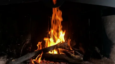Close up of the fire burning Stock-Footage 152376007