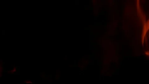 Close up of fire burning in stove slowmotion 96 frames per second Stock Footage 71903657