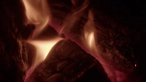 Close up fire burning in super slow motion Stock Footage 259965404