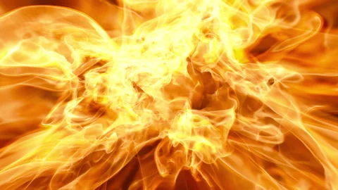 Close-Up Fire Flames Burning, Abstract Background Stock Footage 346175761