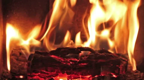 Close up of Fire, flames Video stock 48954764