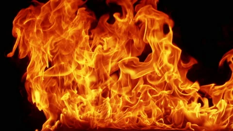 Close Fire Flames Igniting And Burning, ... | Stock Video | Pond5