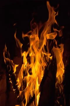 Close up of fire flames Stock-Fotos