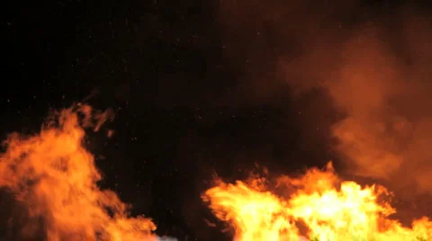 Close-up fire Stock Footage 4884547
