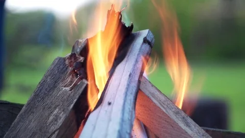 Close up of fire Stock Footage 74870770